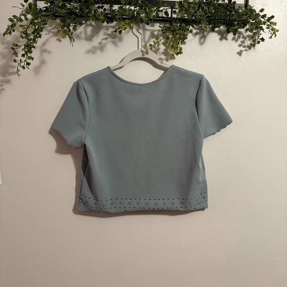 Sage Green Blouse Size Medium - Picture 2 of 4